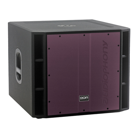 audiophony SRSUB15A user guide