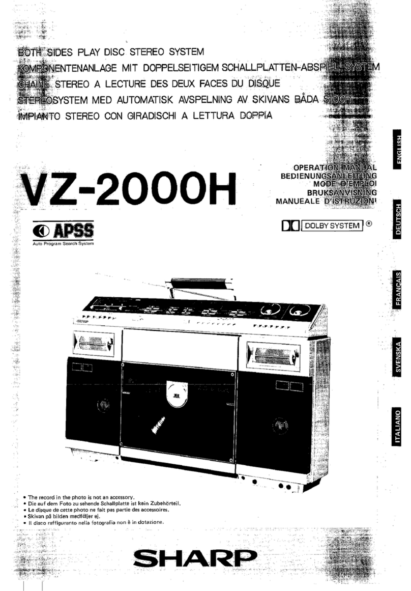 Sharp VZ-2000H Operation manual