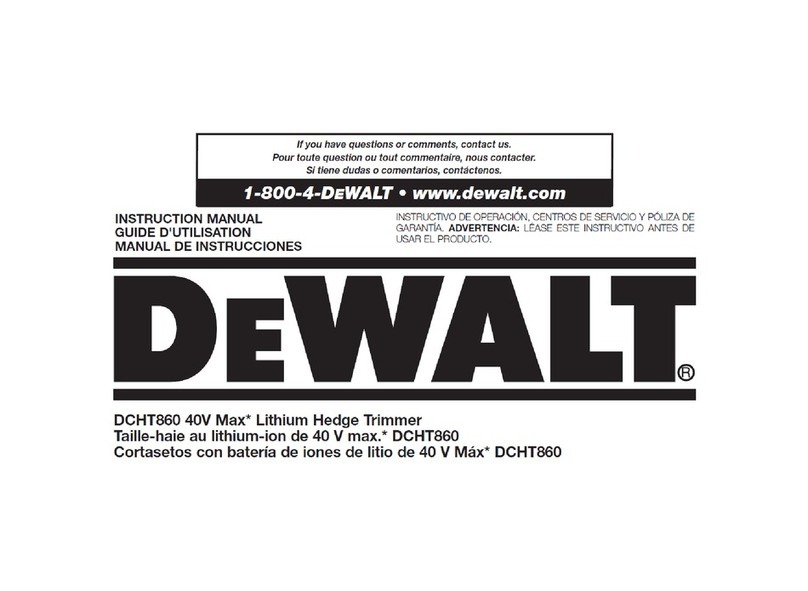 DeWalt DCHT860 instruction manual