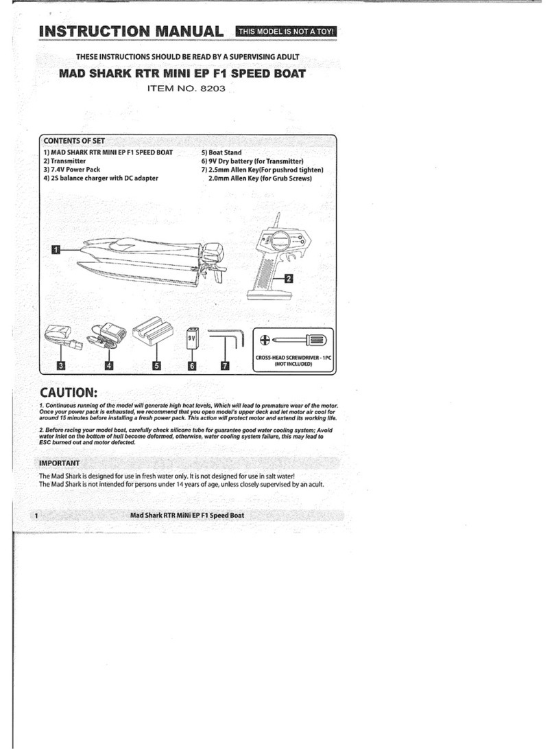 Joysway Mad Shark RTR MiNi EP F1 User manual