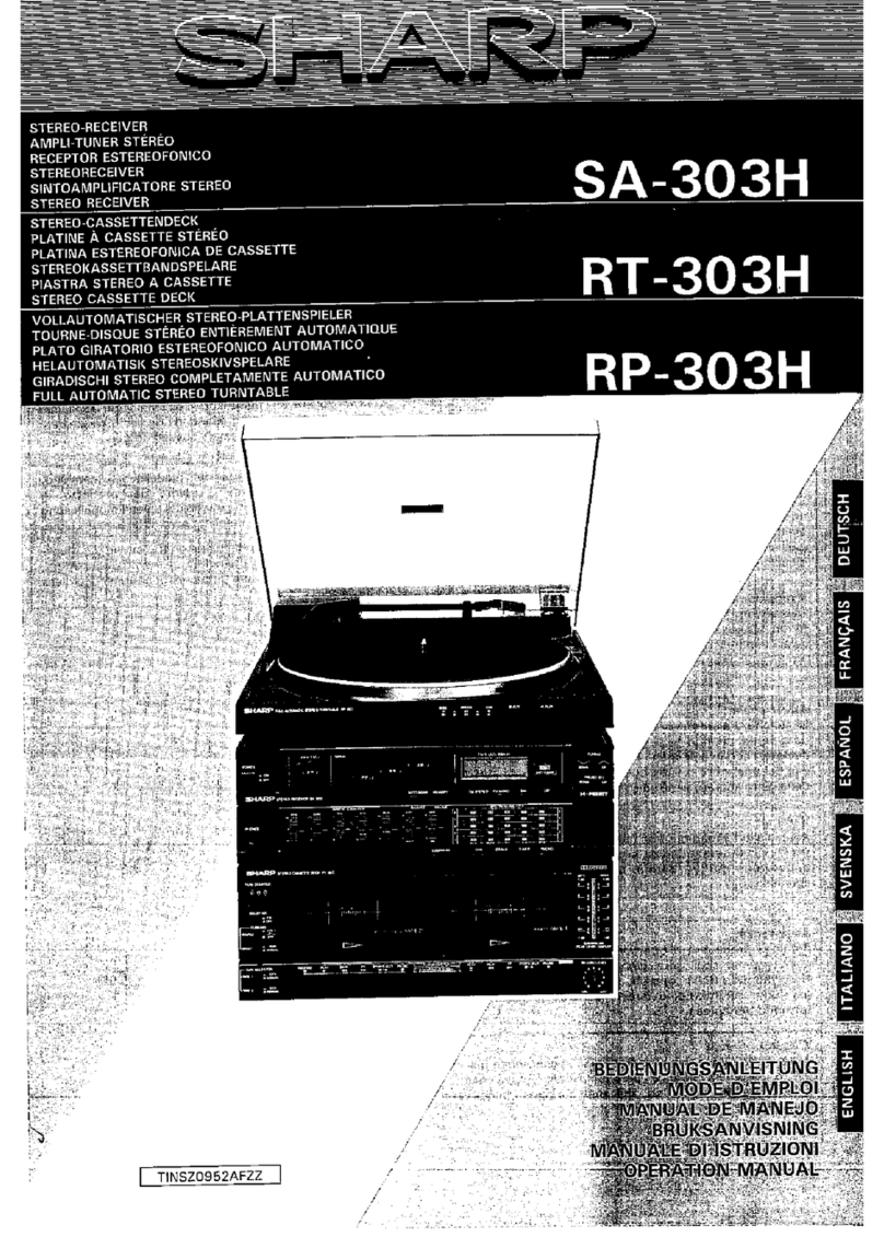 Sharp SA-303H User manual
