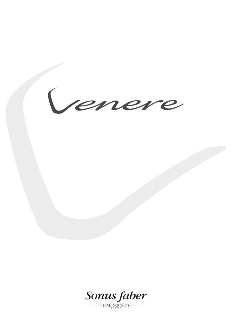 Sonus Faber Venere 1.5 owner's manual