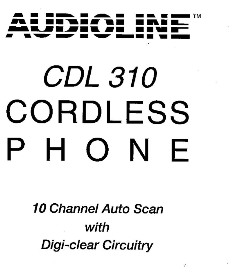 AUDIOLINE CDL 310 user guide