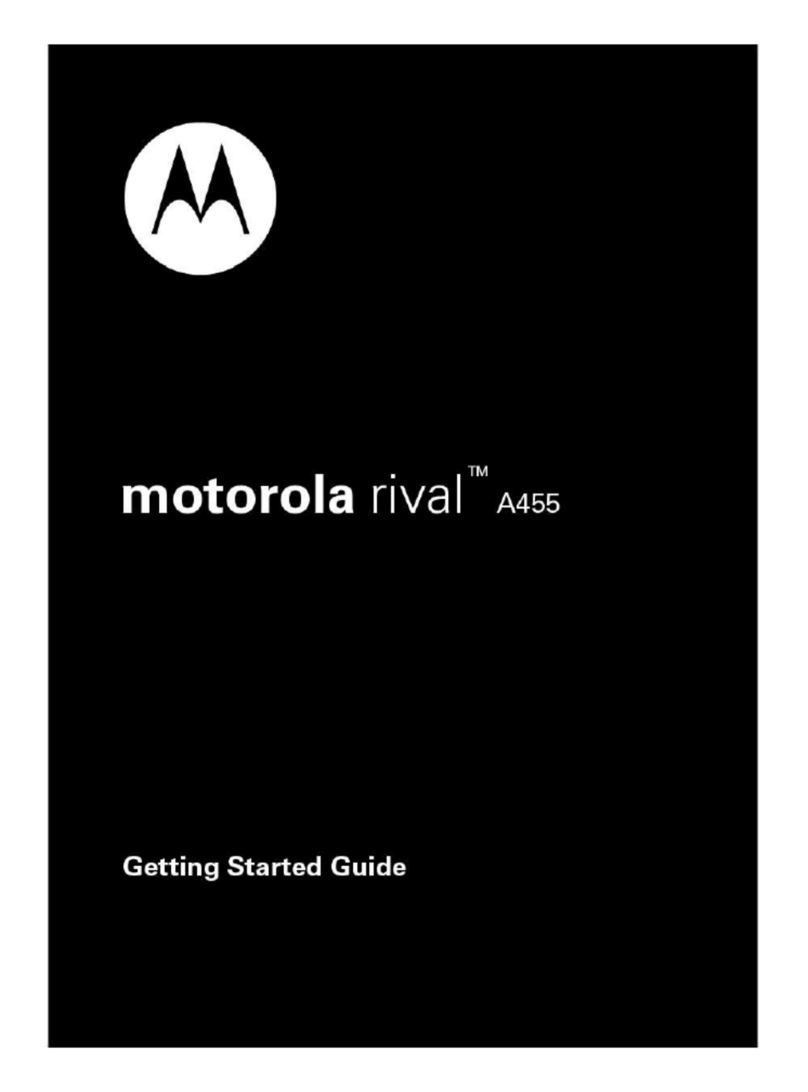 Motorola A455 - Rival Cell Phone User manual