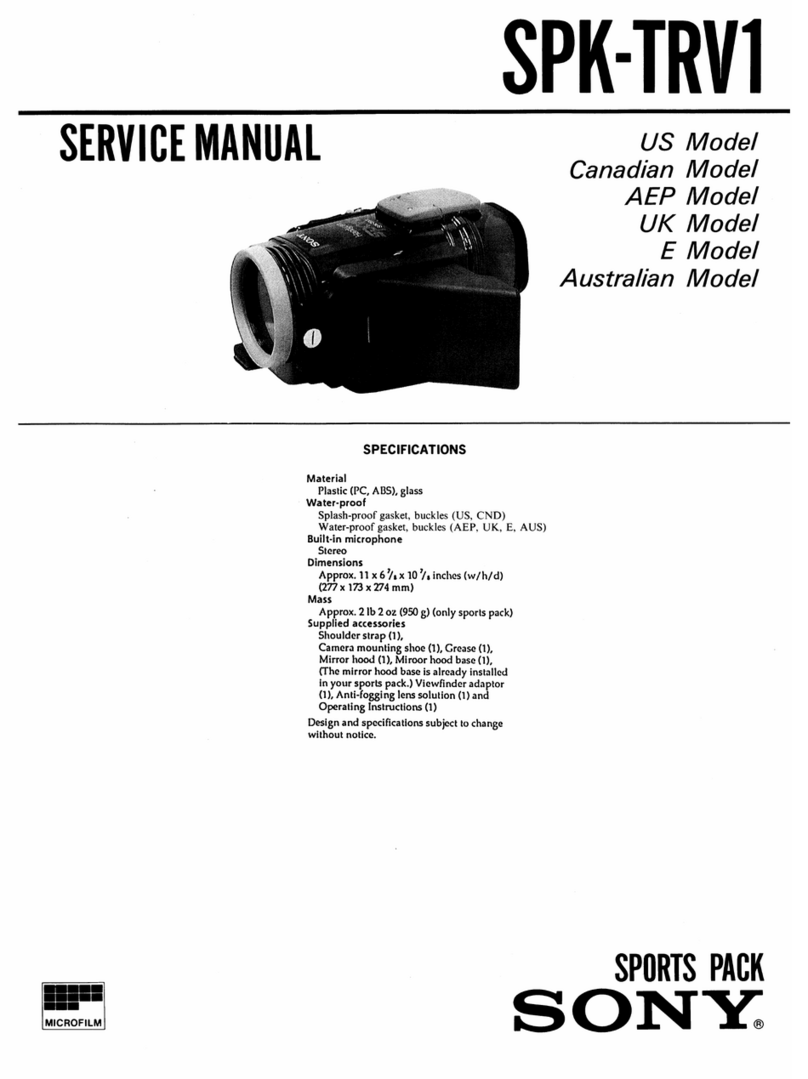 Sony SPK-TRV1 User manual Sony SPK-TRV1 User manual