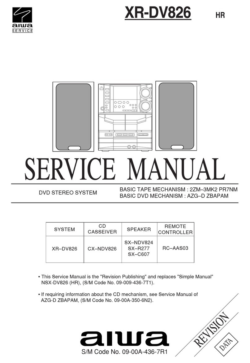 Aiwa XR-DV826 User manual