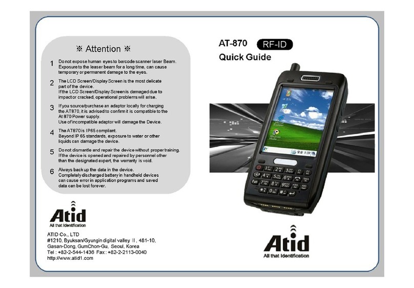 Atid AT870 User manual