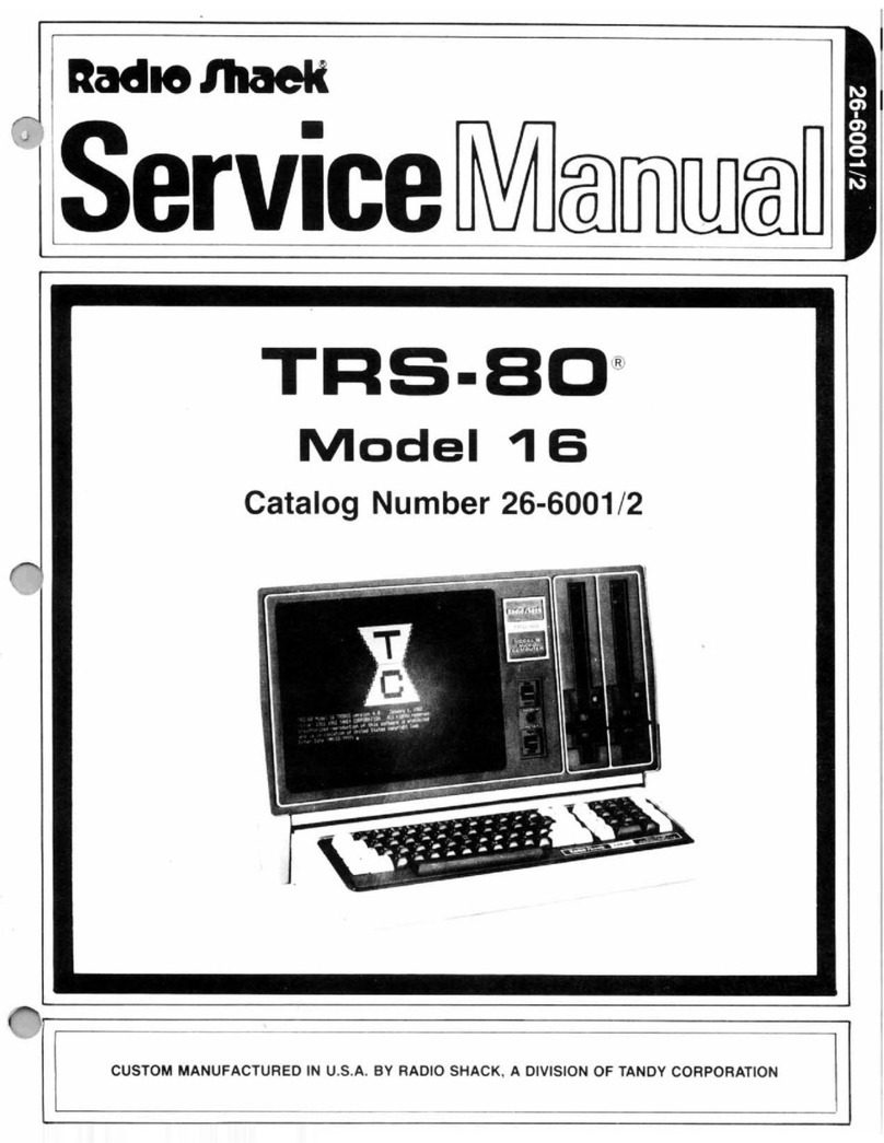 Tandy TRS-80 Model 16 User manual