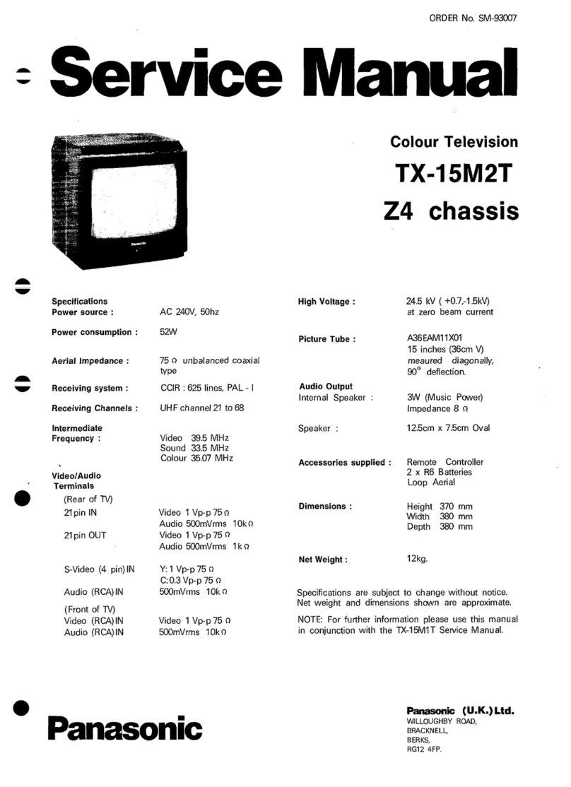 Panasonic TX-15M2T User manual