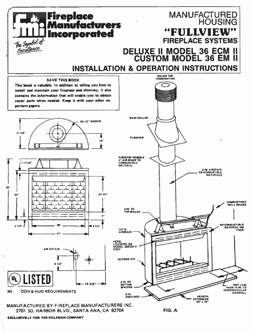 FMI Deluxe II 36 ECM II Installation instructions FMI Deluxe II 36 ECM II Installation instructions