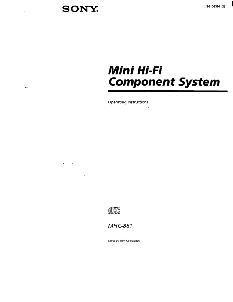 Sony MHC-881 User manual
