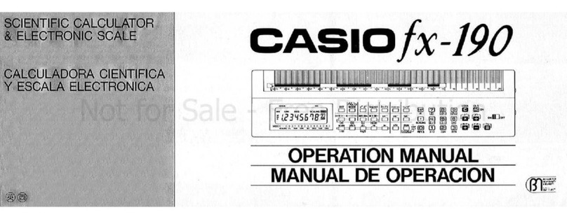 Casio fx-190 User manual