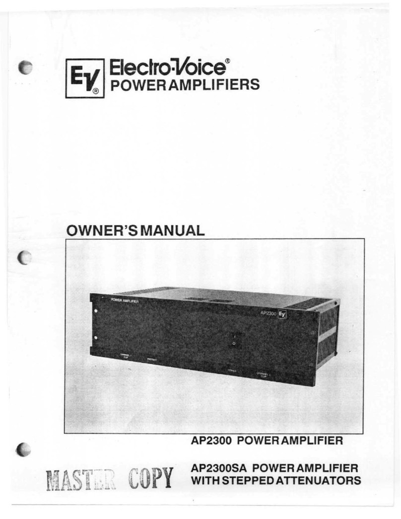 Electro-Voice AP2300 owner's manual