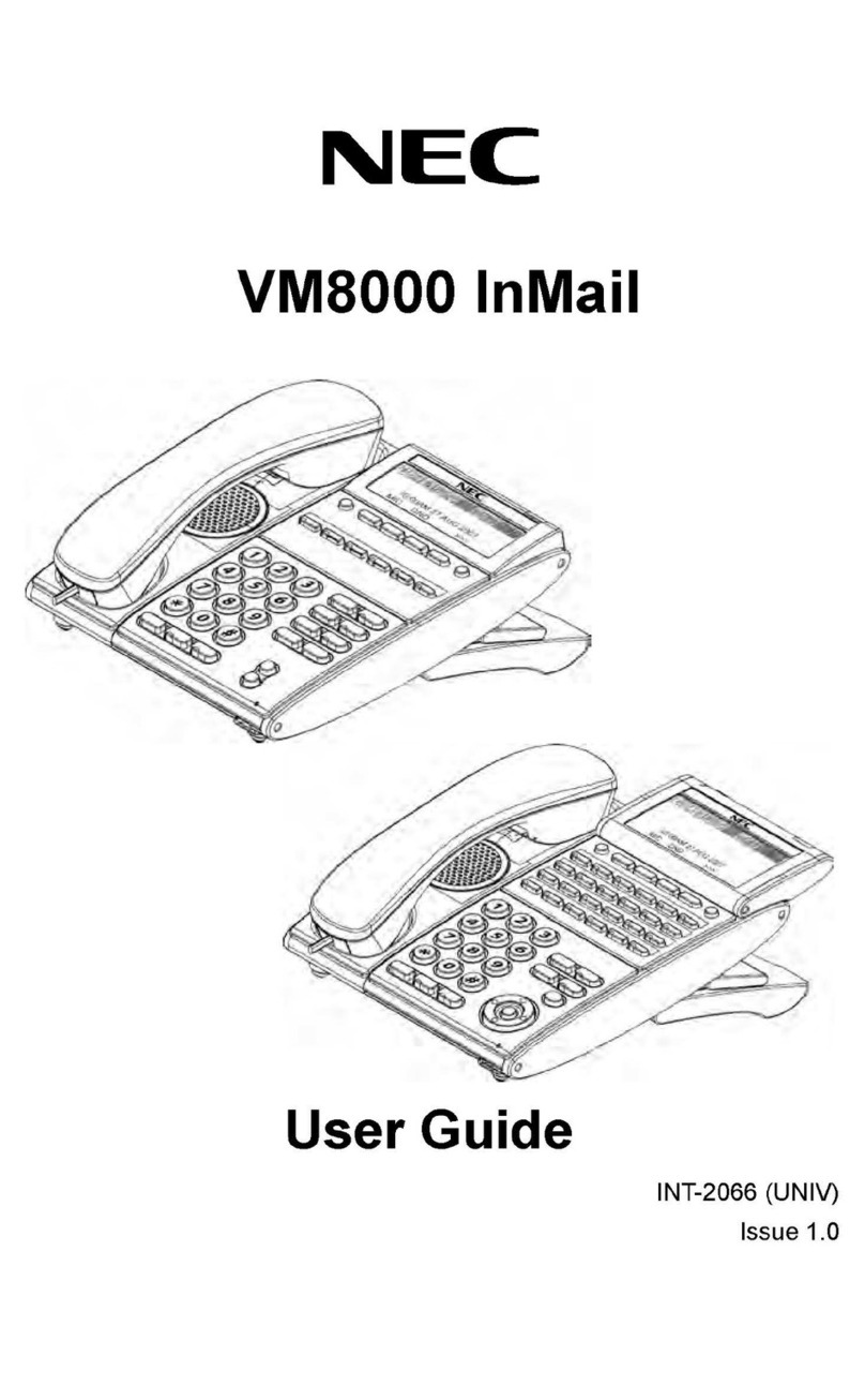 NEC VM8000 InMail User manual
