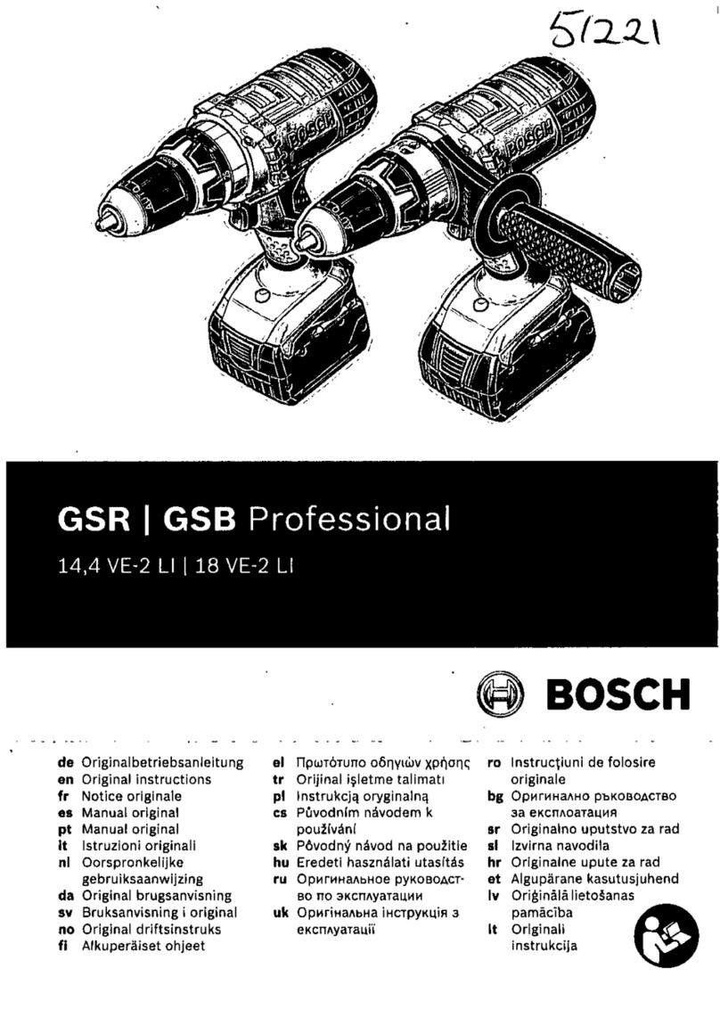 Bosch GSB Professional 14.4 VE-2 Li User manual