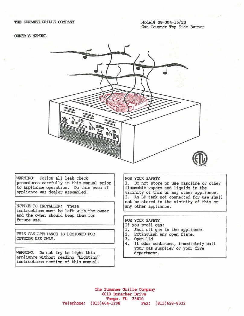 Suwanee SG-304-16/SB owner's manual