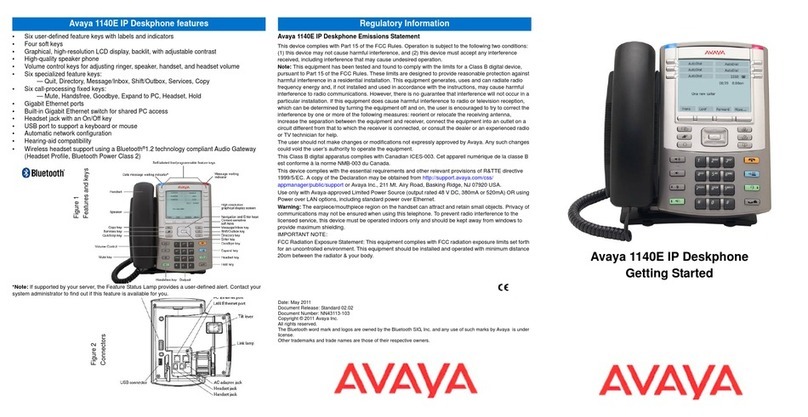 Avaya 1140E Getting started