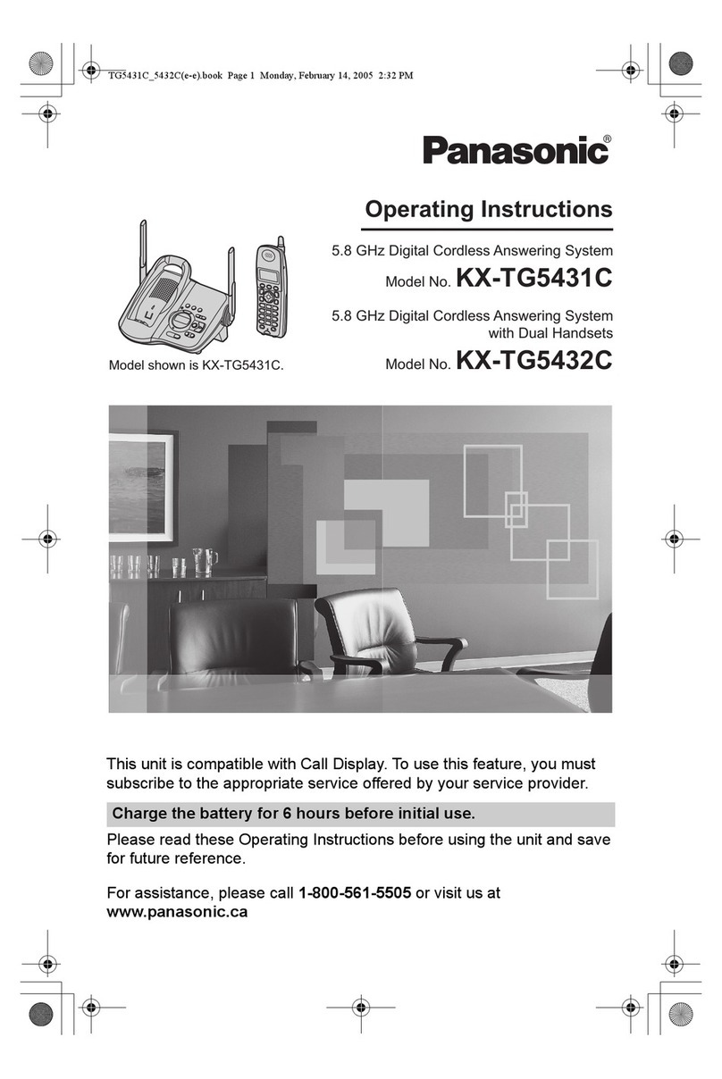 Panasonic KX-TG5431C operating instructions