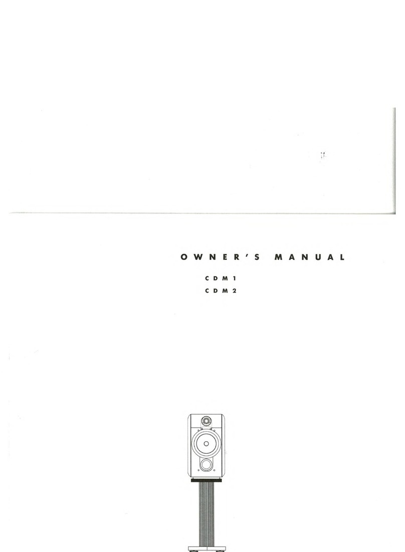 Bowers & Wilkins CDM1 owner's manual