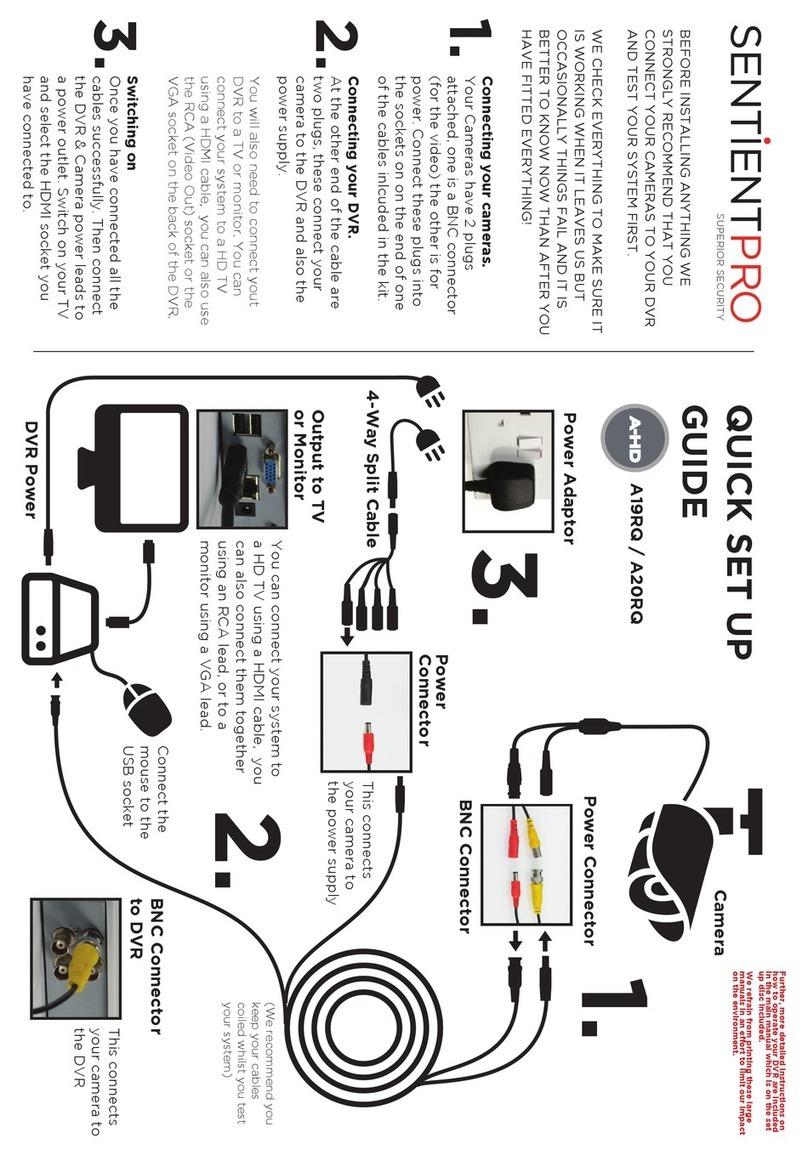 Sentient Pro A19RQ Quick setup guide