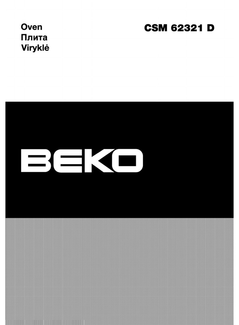 Beko CSM 62321 D manual