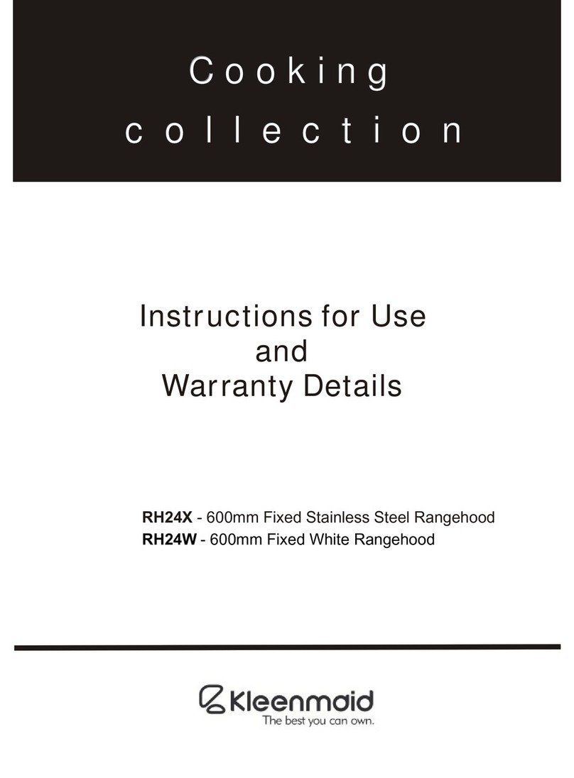 Kleenmaid RH24X Installation guide