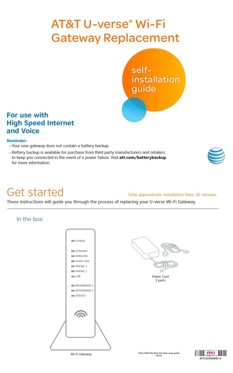 AT&T 5168 Self-installation guide