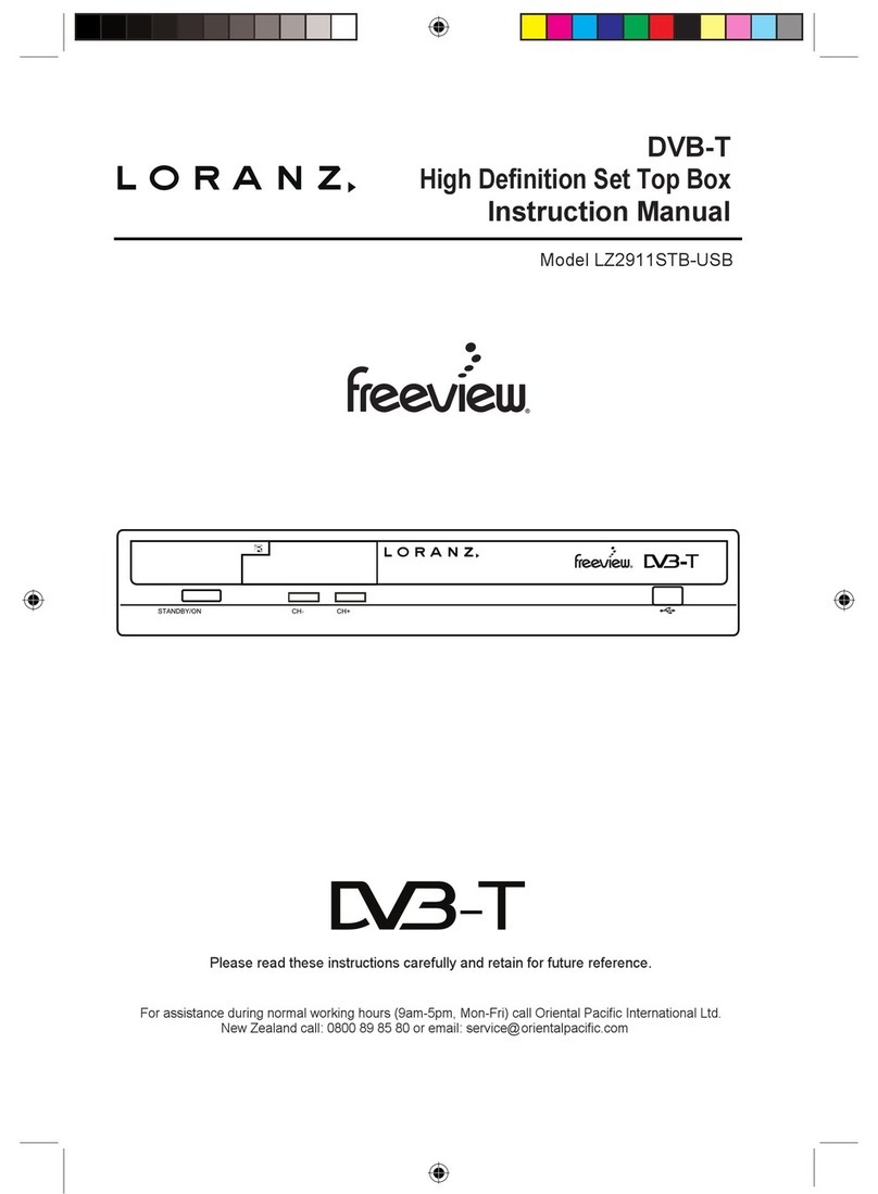 Loranz Freeview LZ2911STB-USB instruction manual