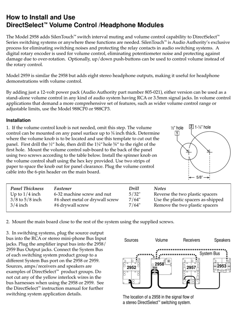 Audio Authority DirectSelect How to install and use
