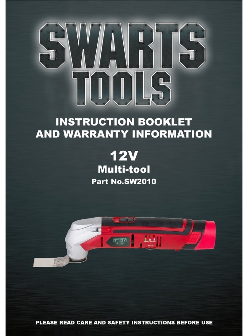 Swart Multi-tool SW2010 Instruction booklet