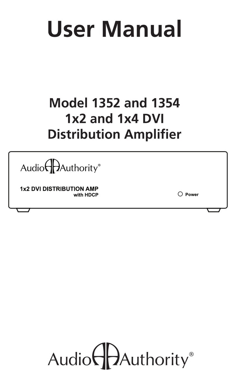Audio Authority 1354 user manual