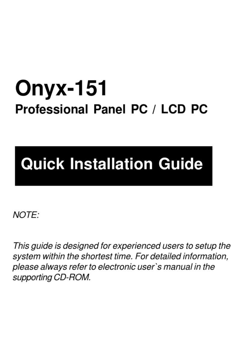 Aaeon Onyx-151 Quick installation guide