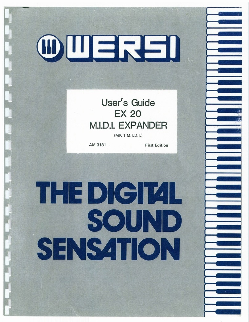 Wersi EX 20 user guide