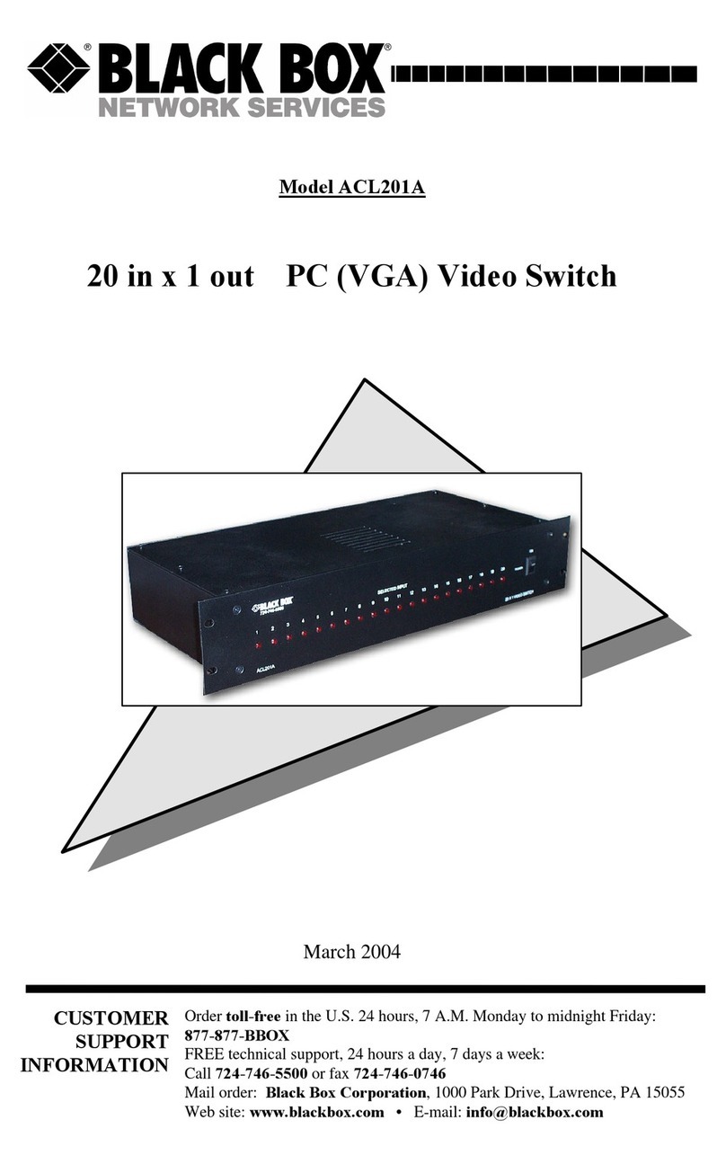 Black Box ACL201A User manual Black Box ACL201A User manual