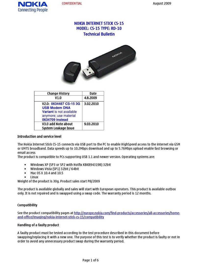 Nokia CS-15 Technical bulletin