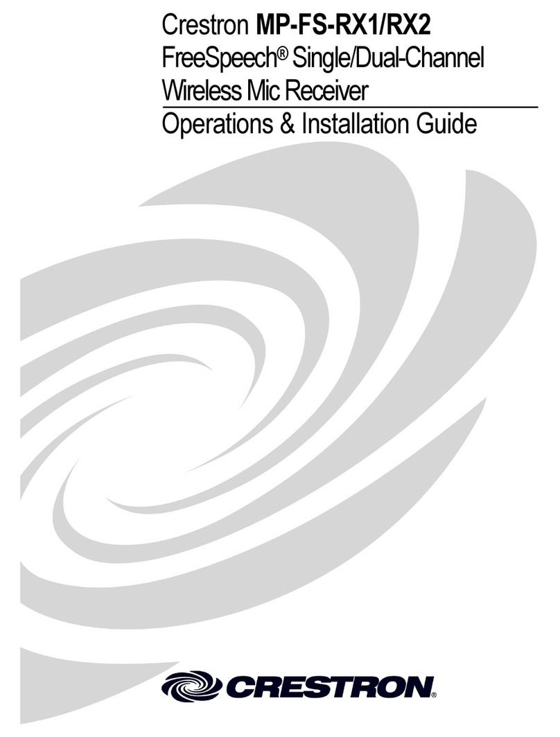 Crestron MP-FS-RX1 How to use