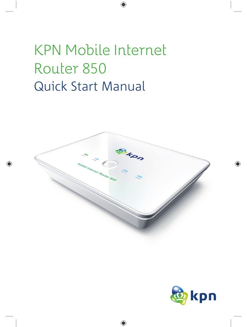 KPN Mobile Internet Router 850 Quick start manual