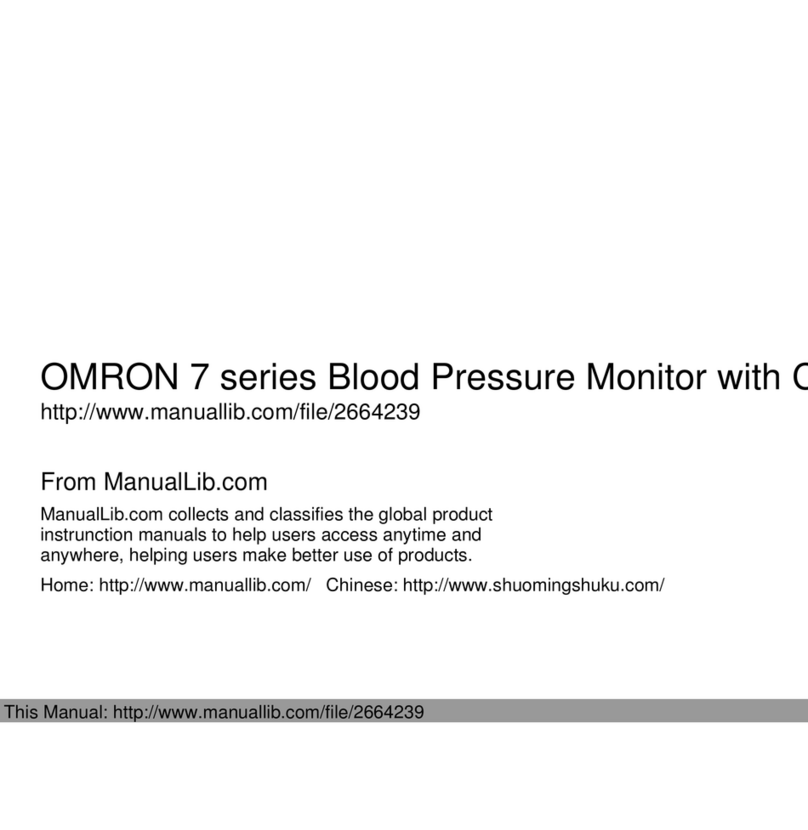 Omron BP760 User manual