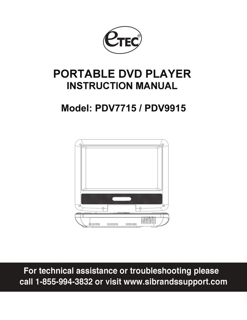 Etec pdv7715 instruction manual