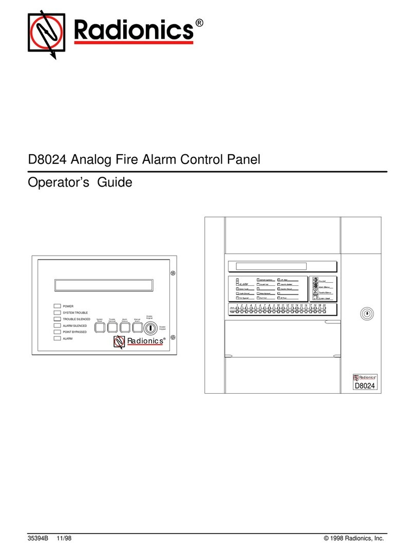 Radionics D8024 Operator's manual