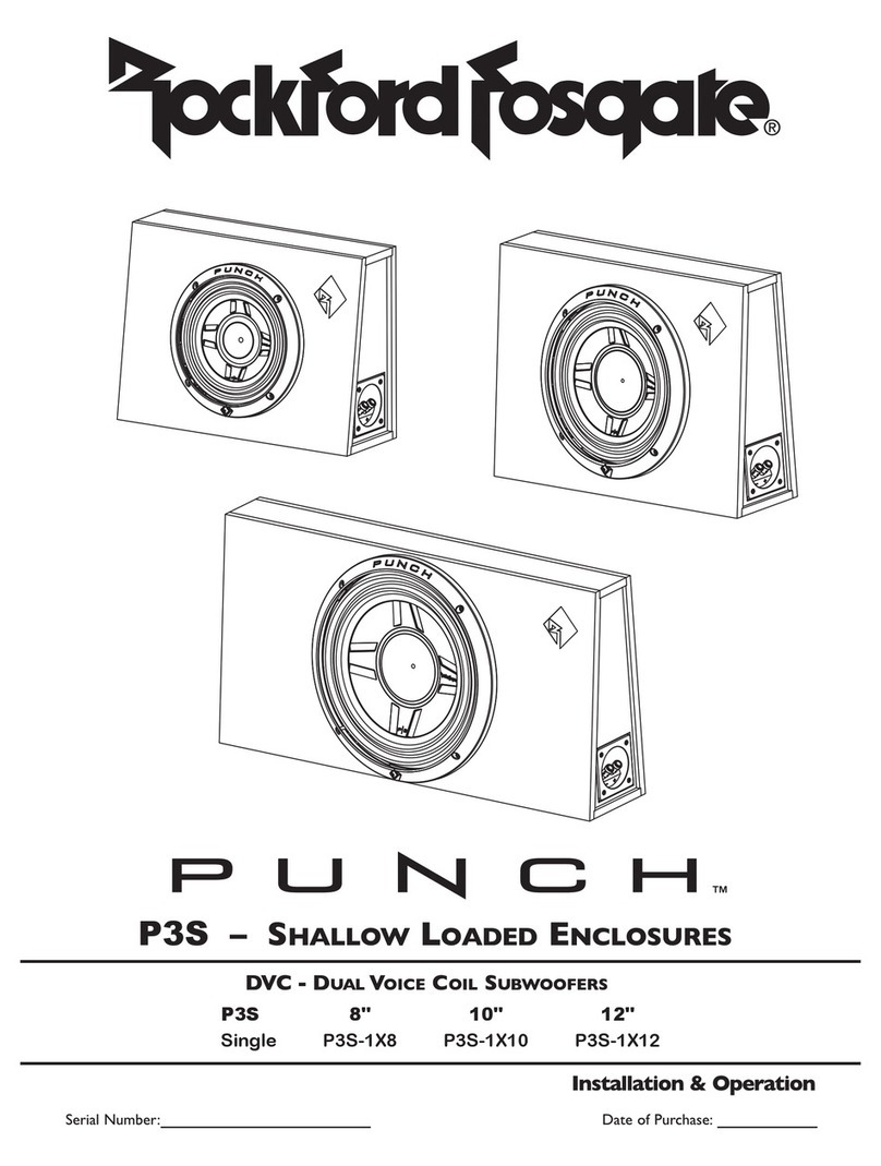 Rockford Fosgate Punch P3S-1X8 Guide