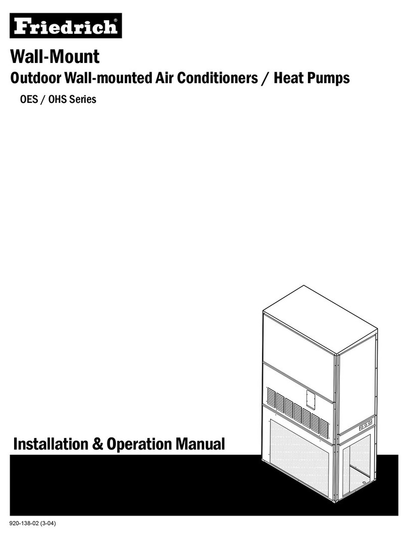 Friedrich OES Series Installation & operation guide