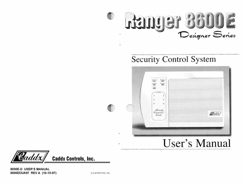 CADDX Ranger 8600E User manual