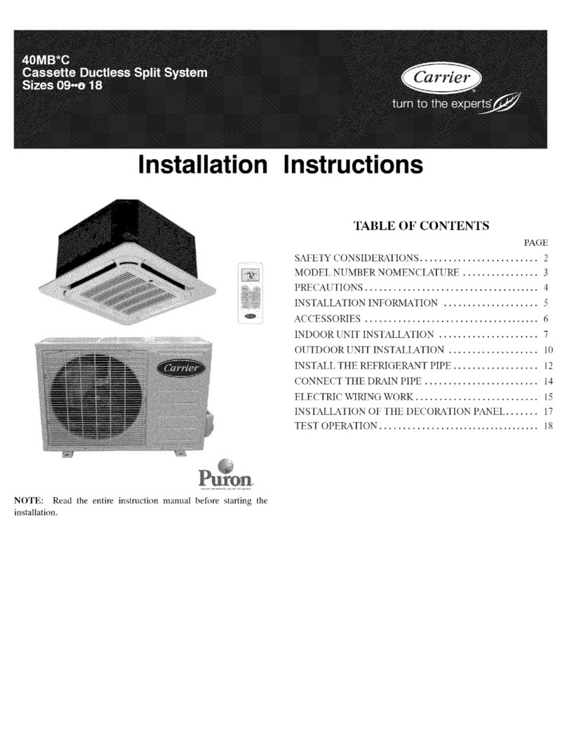 Carrier 40MBC Series User manual