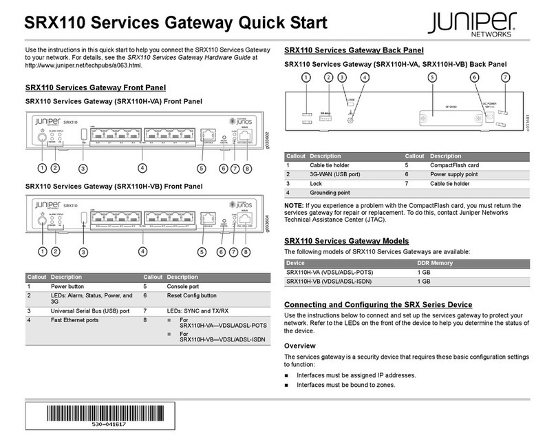 Juniper SRX110 User manual