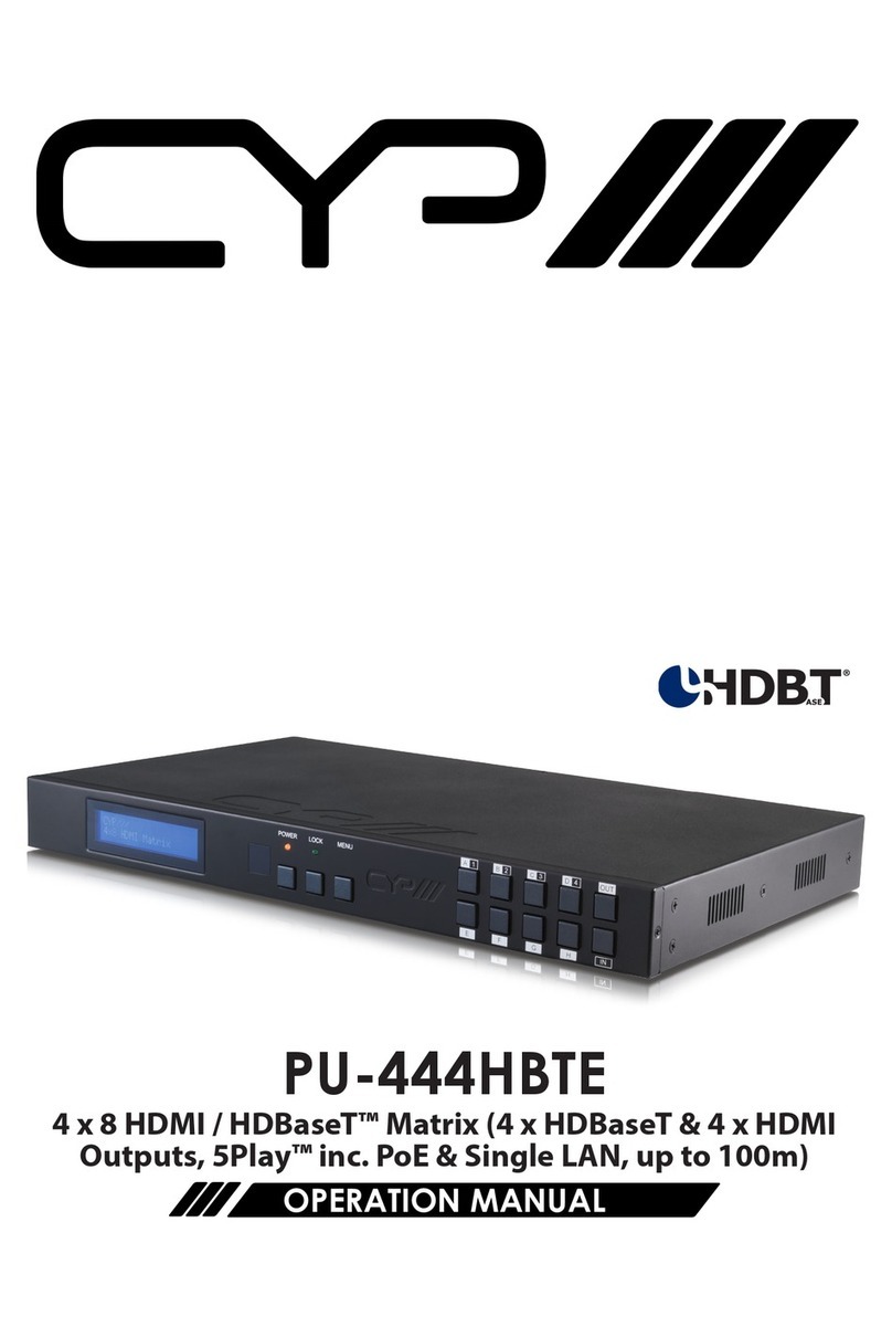 CYP PU-444HBTE User manual