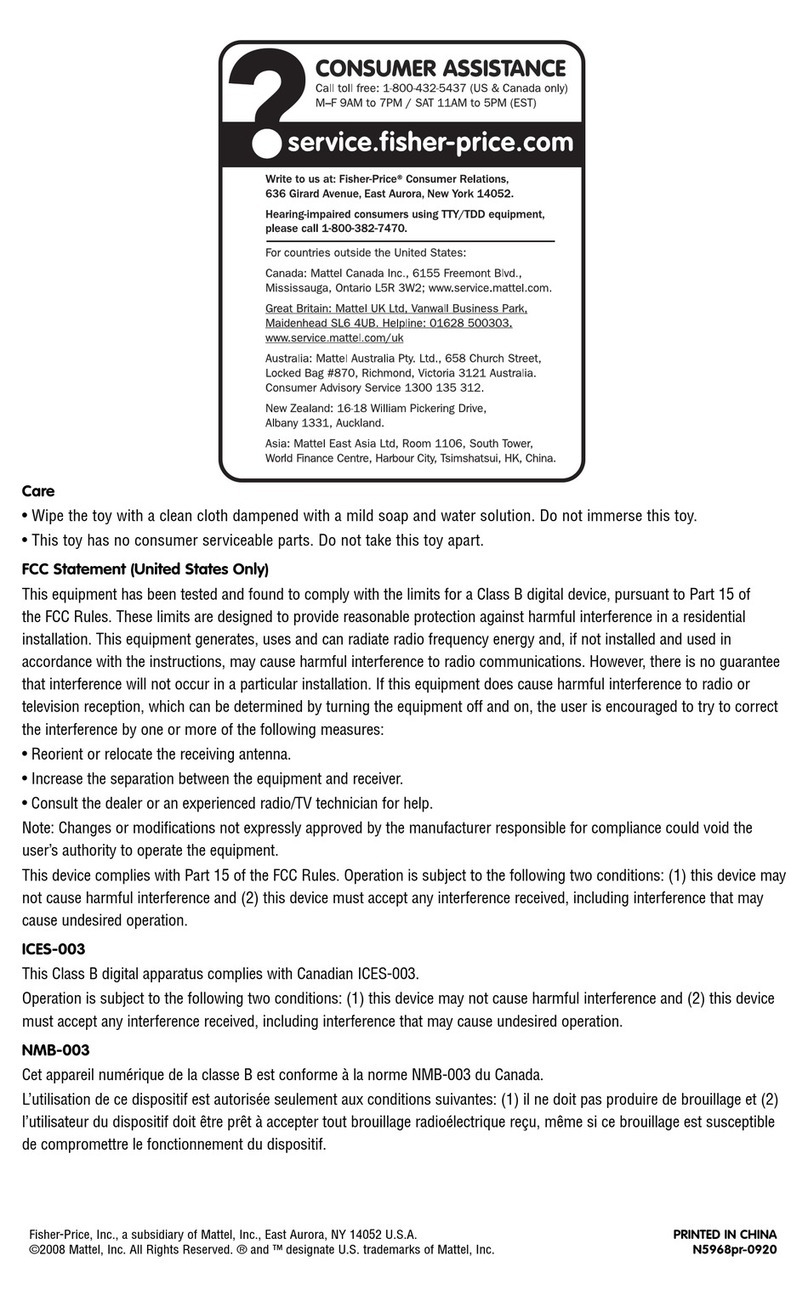 Fisher-Price N5970 User manual