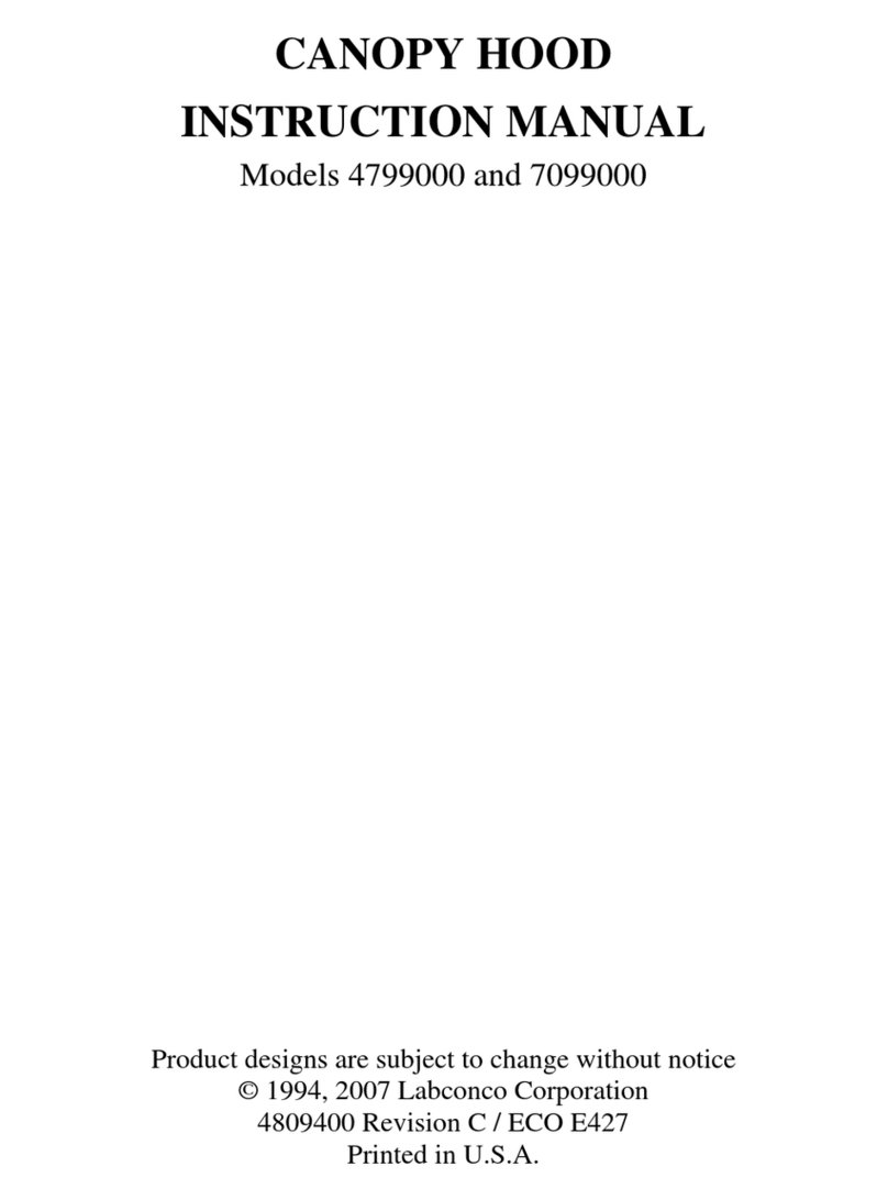 Labconco 4799000 User manual