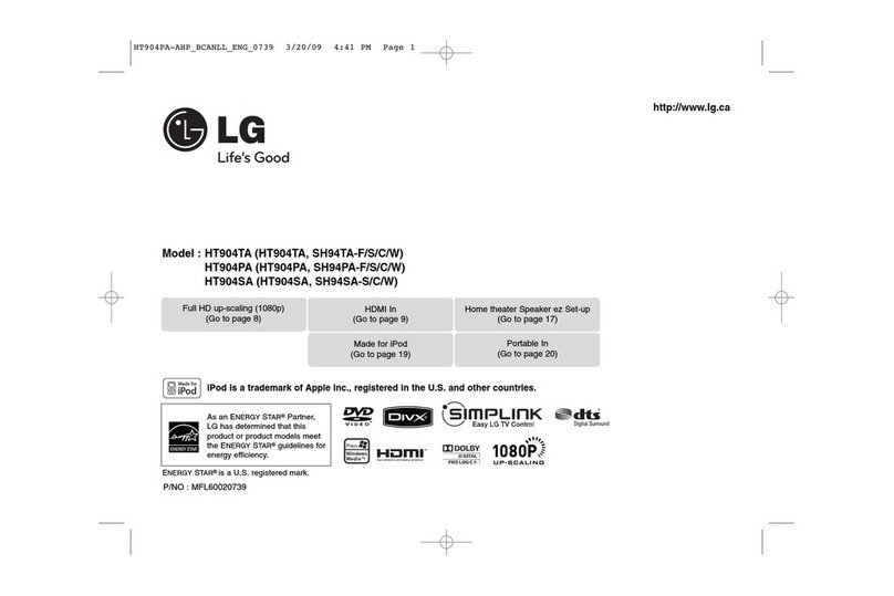 LG HT904TA User manual