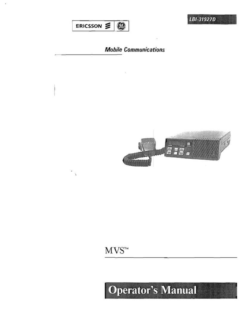 Ericsson GE MVS Operator's manual